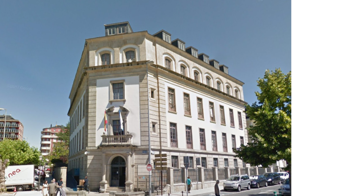 Vista del exterior de la Audiencia Provincial de Lugo.