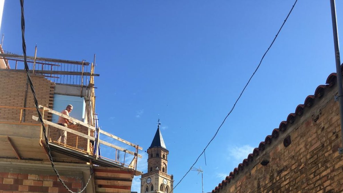 Imagen del centro histórico de Fraga.