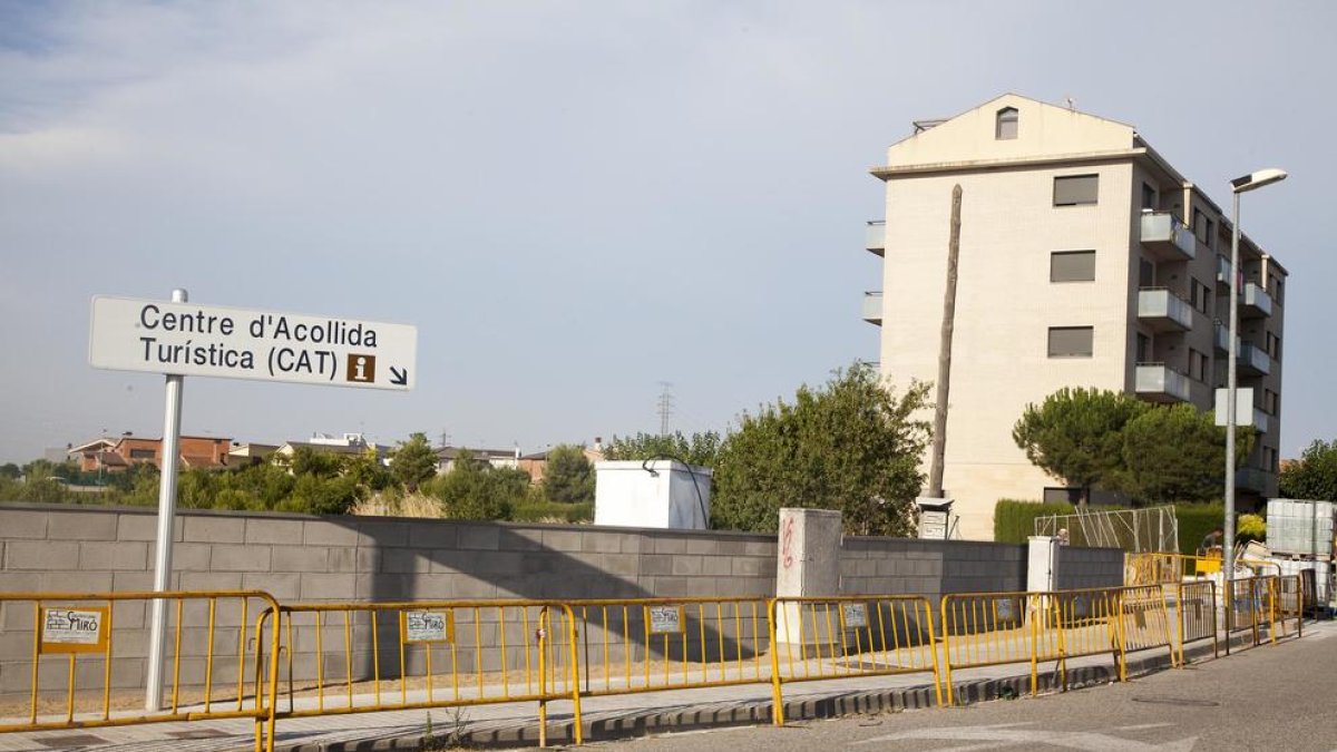 Imatge dels treballs al carrer Víctor Balaguer.