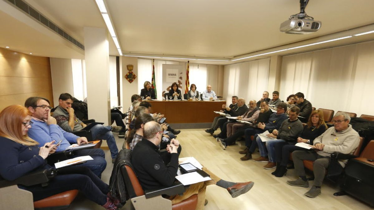 El ple del consell del Segrià que es va celebrar divendres passat.