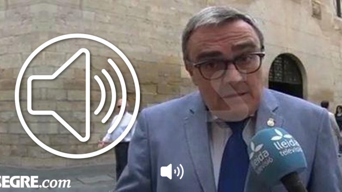 AUDIO. Declaraciones de Àngel Ros sobre el registro de la Policía Nacional en Lleida