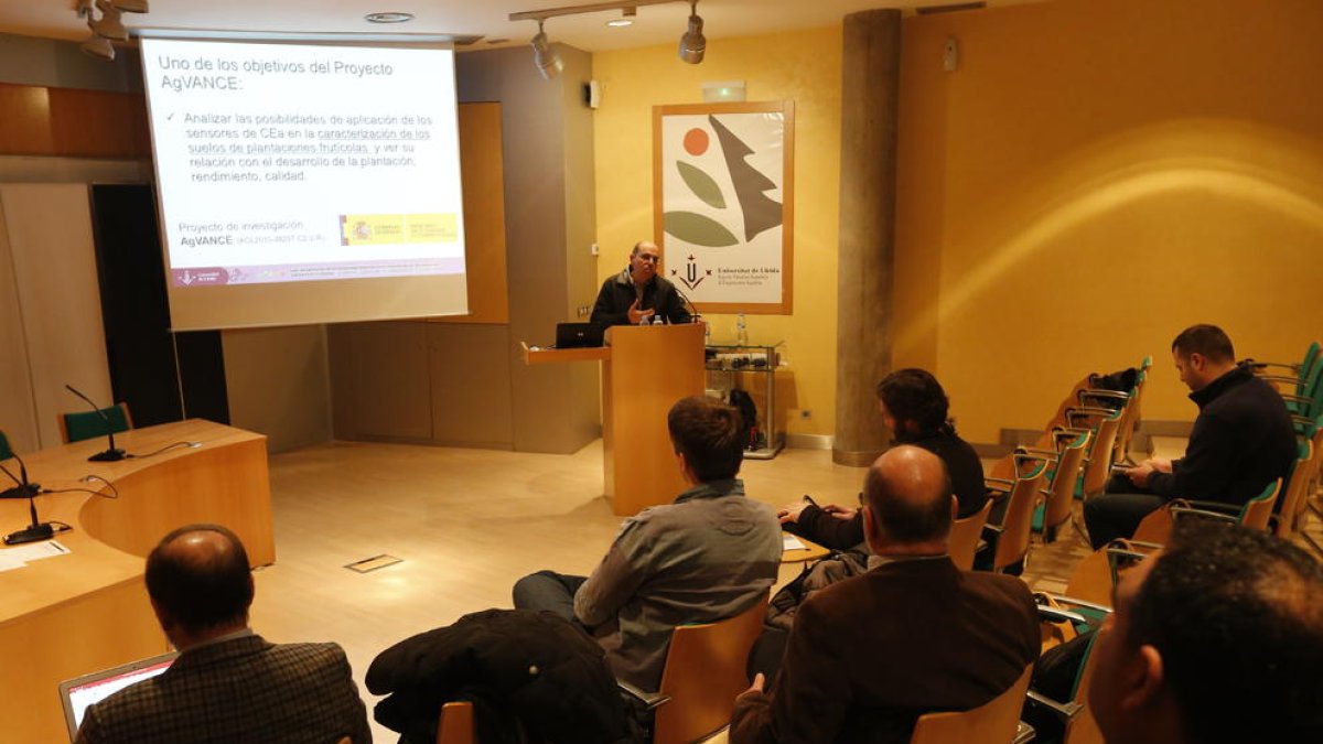 II Jornada de Agricultura de Precisión, en la que se presentaron estos avances, ayer, en la UdL.