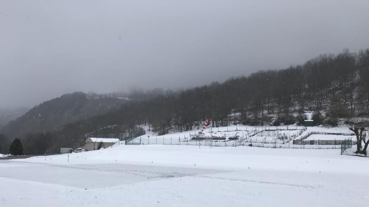 Imatge de l’heliport de Vielha.