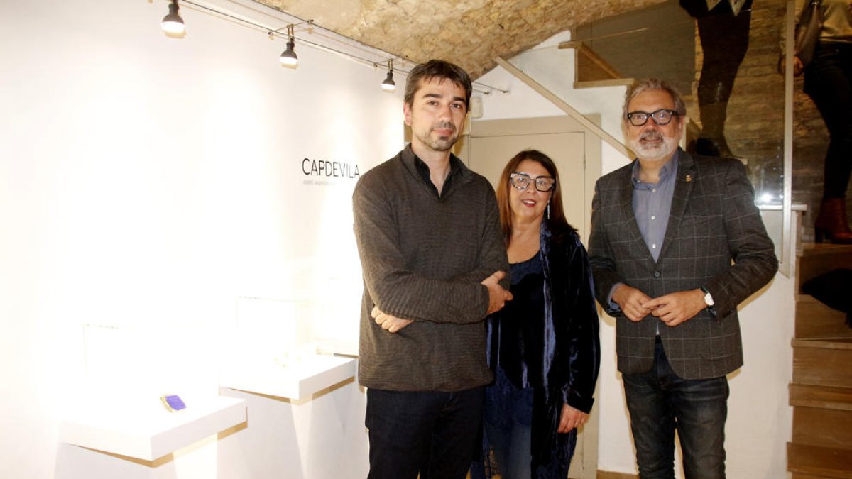 Manel Capdevila, Margarida Aldabó y el alcalde, Fèlix Larrosa.