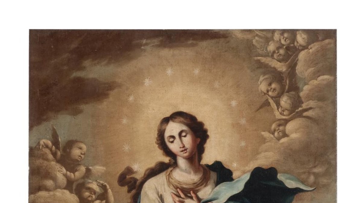 A la reserva del Museu - Immaculada de Manuel Bayeu, pintura a l’oli sobre tela que es conserva als fons del Museu de Lleida.