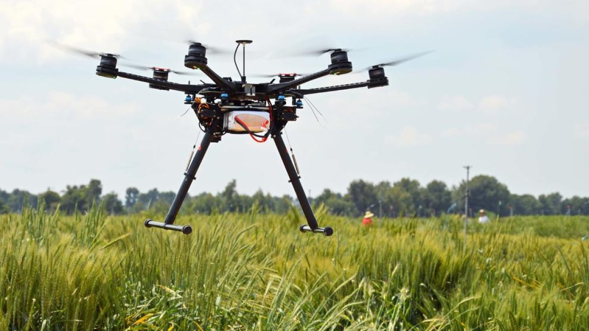 Imagen de un dron utilizado en la investigación.