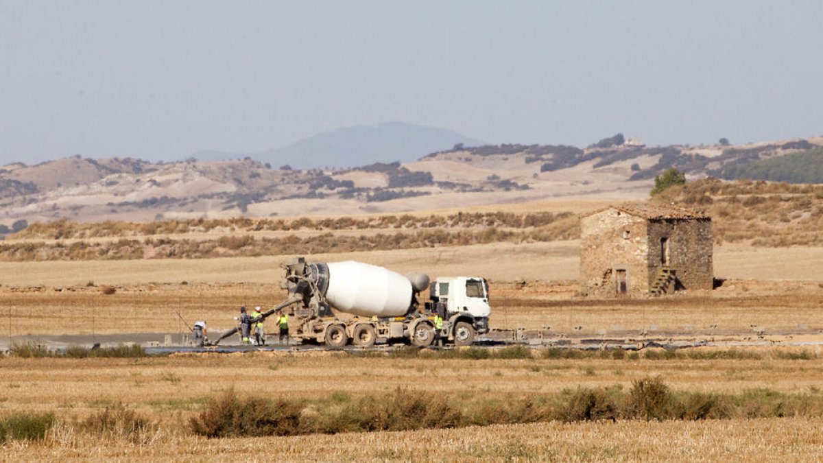 Las obras se han retomado en los últimos días, más de un año después de ser paralizadas.