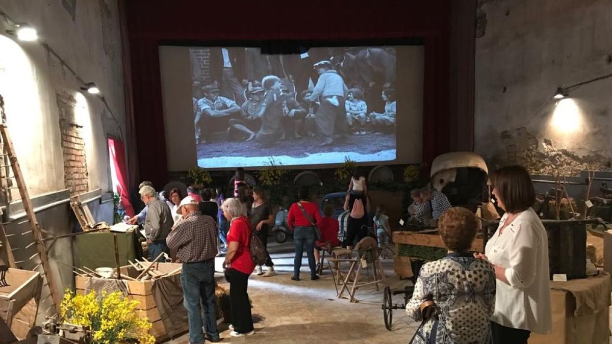 L’antiga sala va acollir l’any passat una projecció d’escenes del món rural.