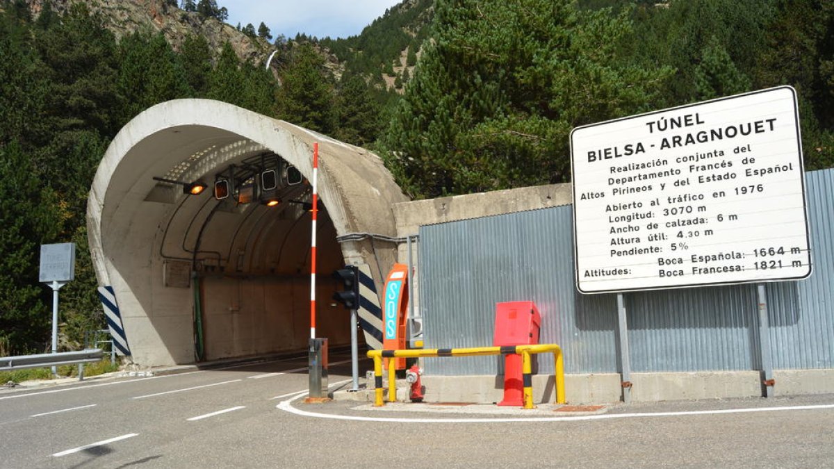 Imagen de archivo del túnel de Bielsa, lugar cercano a donde tuvo lugar el alud.