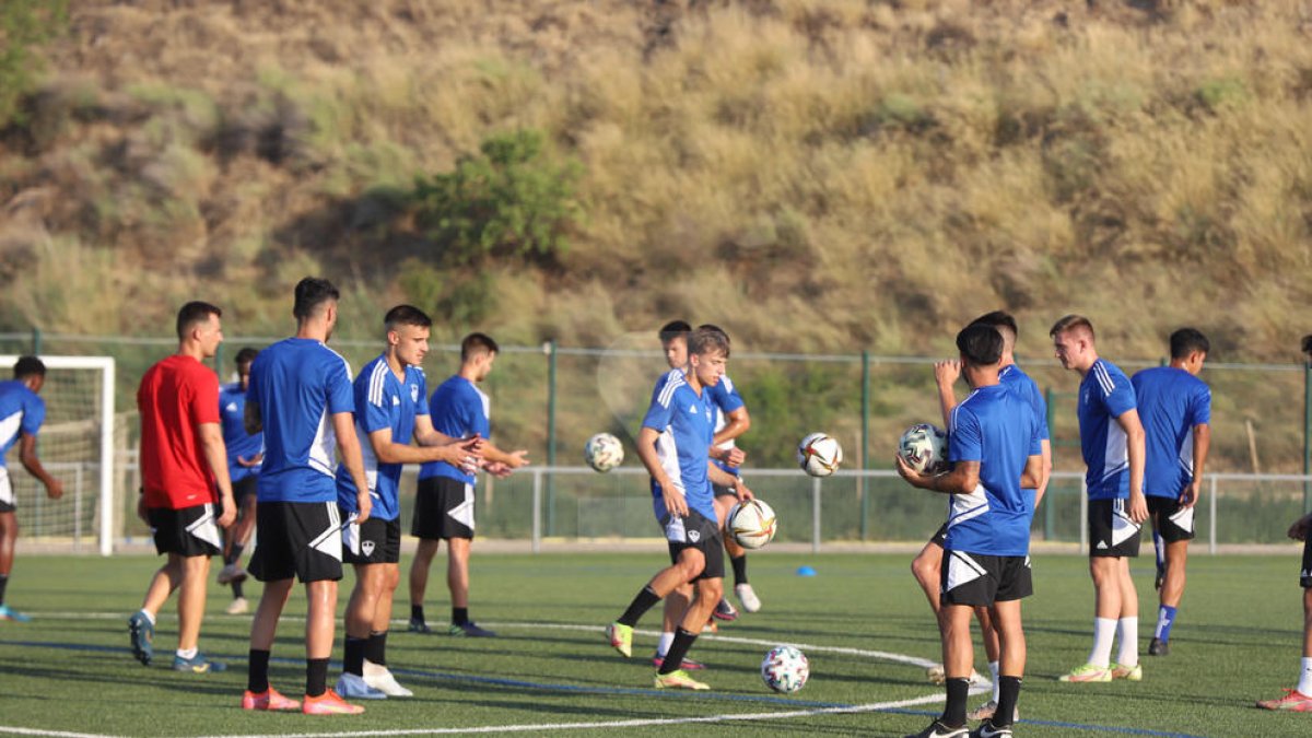 Primer entrenament del Lleida Esportiu