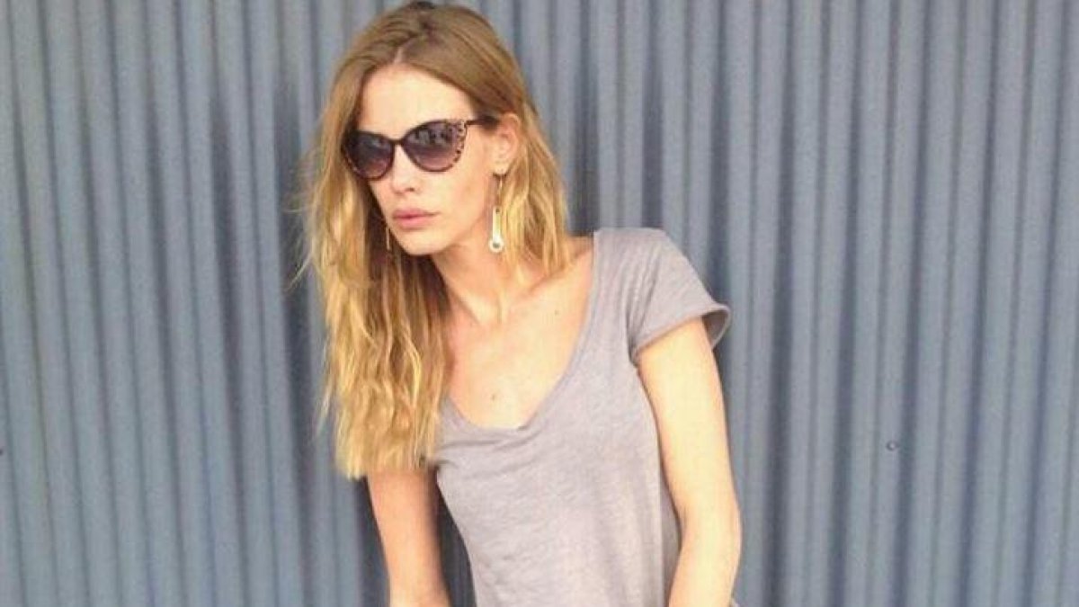 Imagen de la modelo víctima de violencia de género, María Sanjuán.