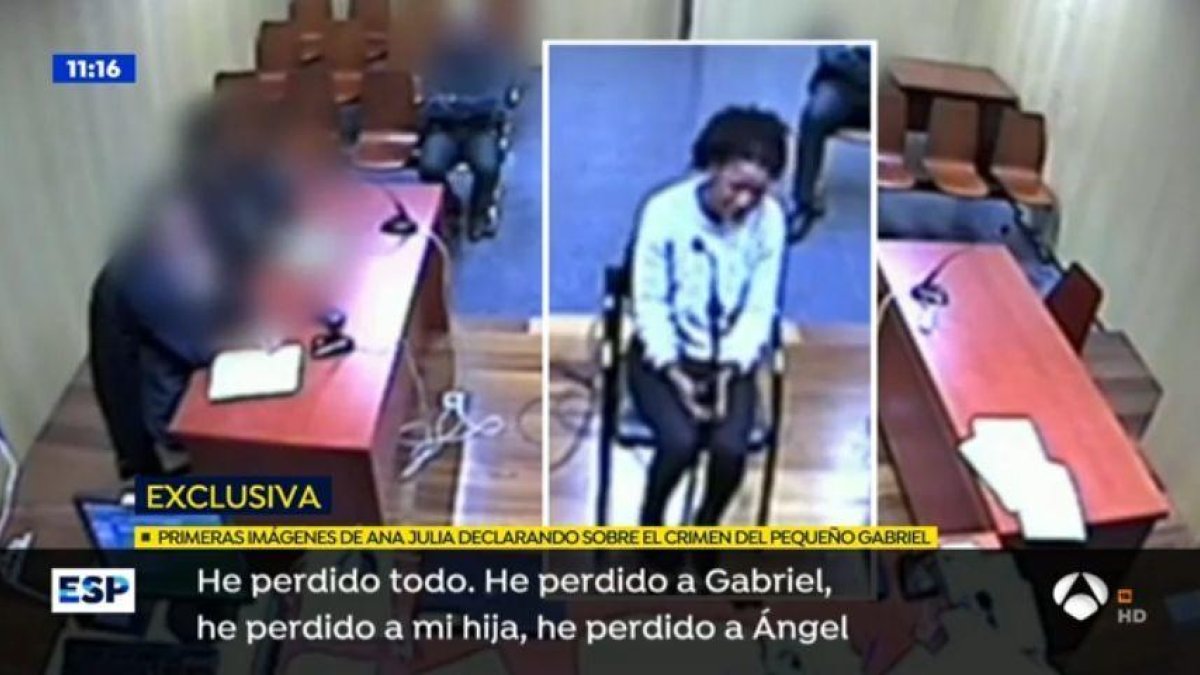 VIDEO. Así confesó Ana Julia el crimen del pequeño Gabriel