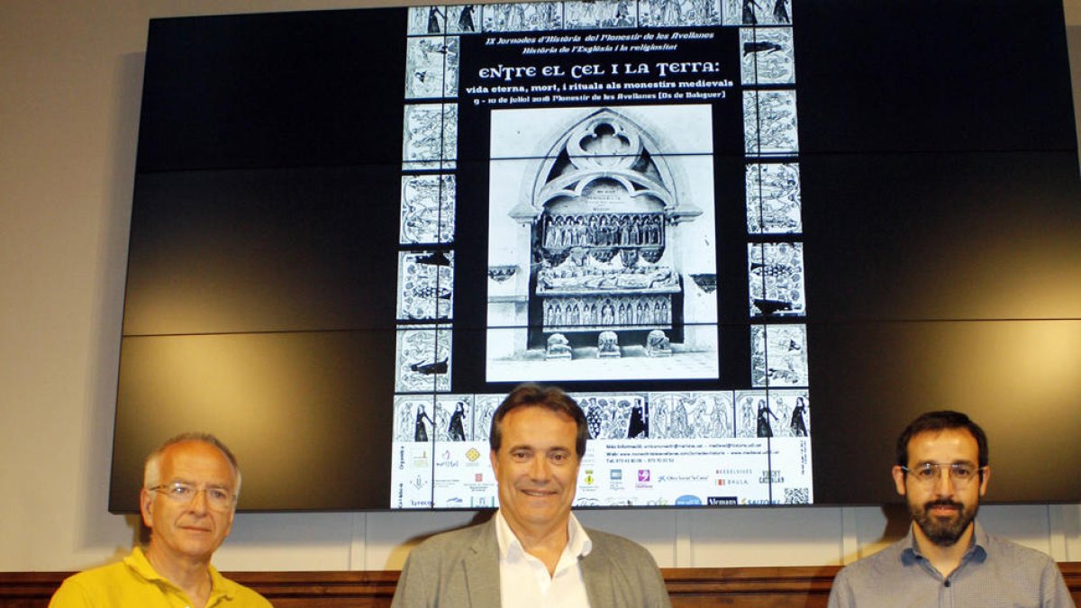 Joan J. Busqueta, Josep Ibarz i Robert Porta, ahir a l’IEI.