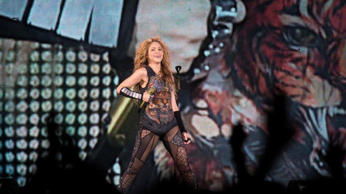 La cantante colombiana, la noche del martes en el WiZink Center.