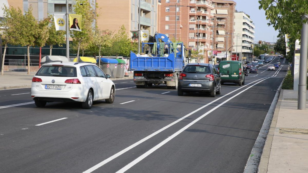 Senyalitzat el carril bici de l’avinguda Estudi General