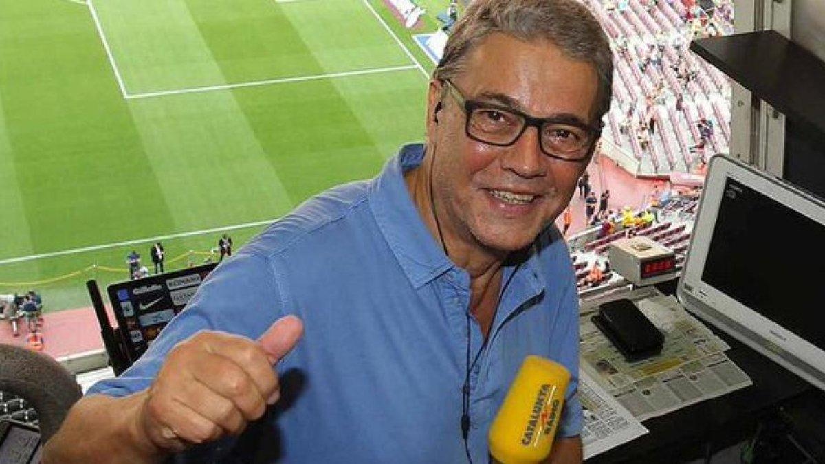 Puyal en un partit al Camp Nou.