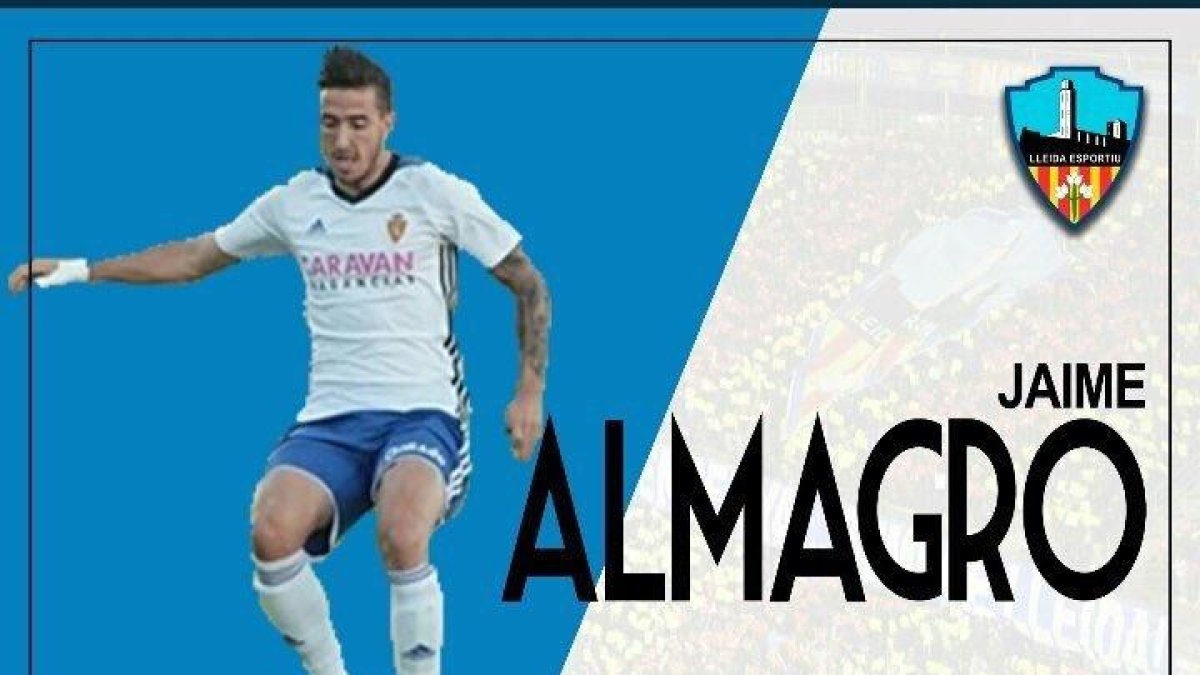 El Lleida incorpora a Jaime Almagro en calidad de cedido