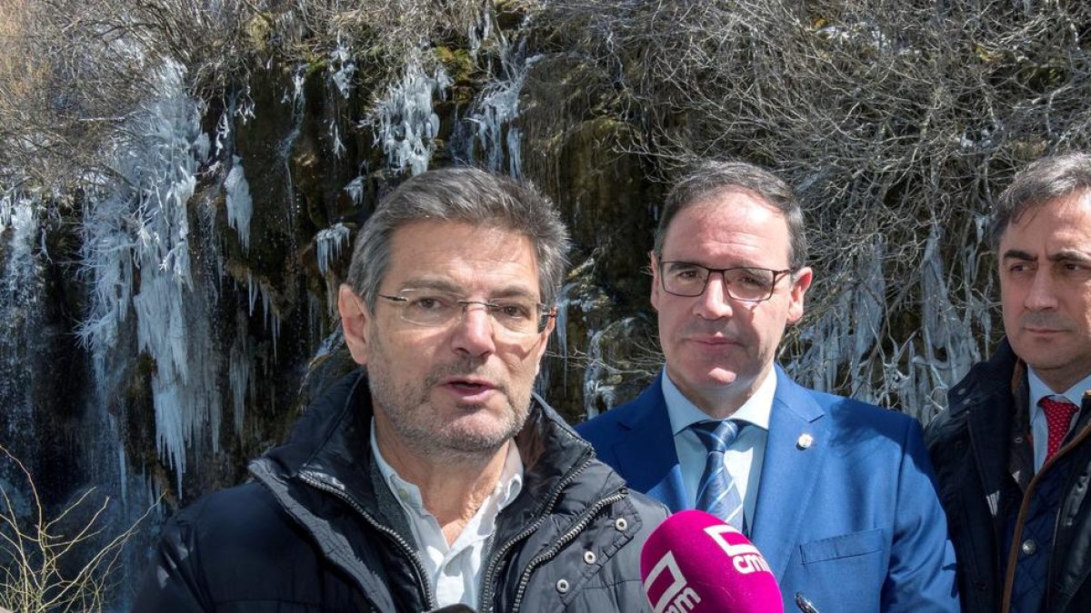 El ministro de Justicia, Rafael Catalá, ayer en Cuenca.
