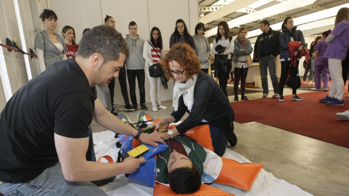 Una demostració d’un estand de la fira de FP del 2017.