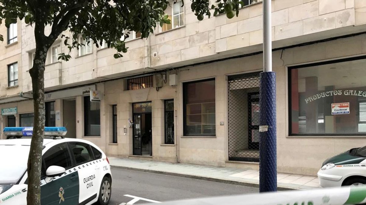 Imagen de la vivienda de O Grove donde ocurrieron los hechos.