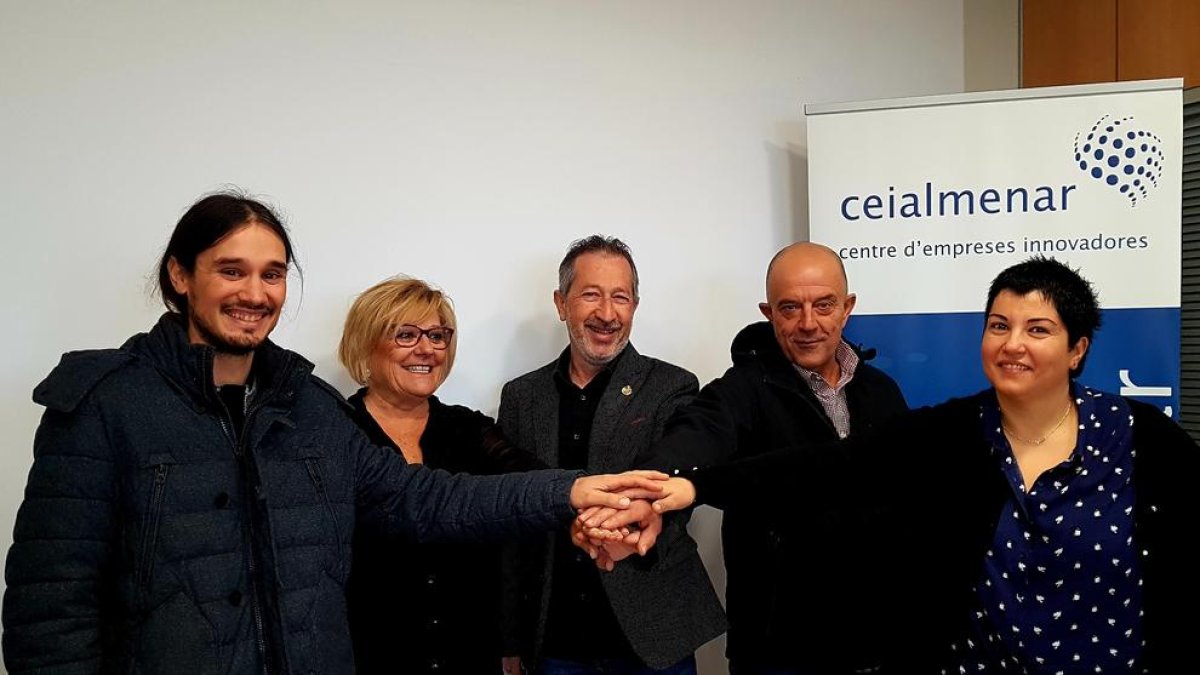 Els responsables de l’empreses que ocupen el CEI.