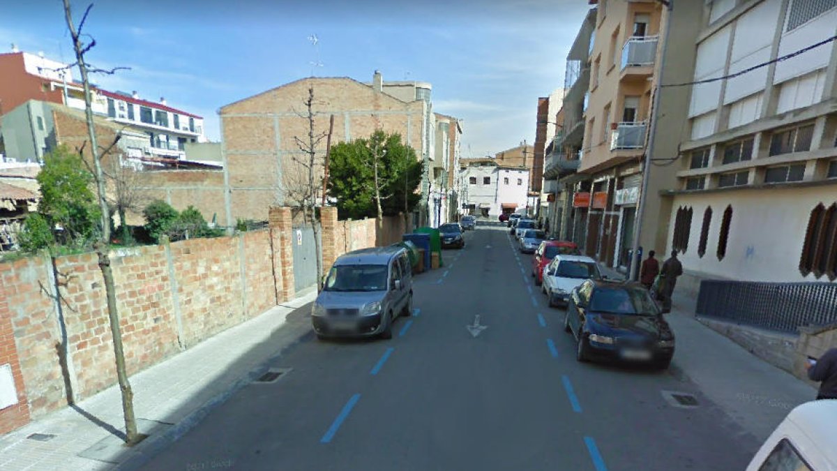 El carrer Crist Rei de Mollerussa.