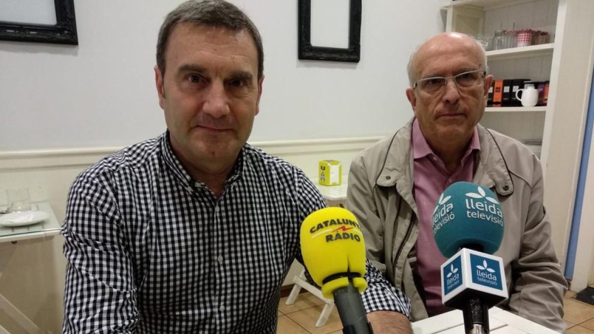 El presidente, Enric Duch, y el vicepresidente, Jordi Carbonell, ayer en la rueda de prensa.