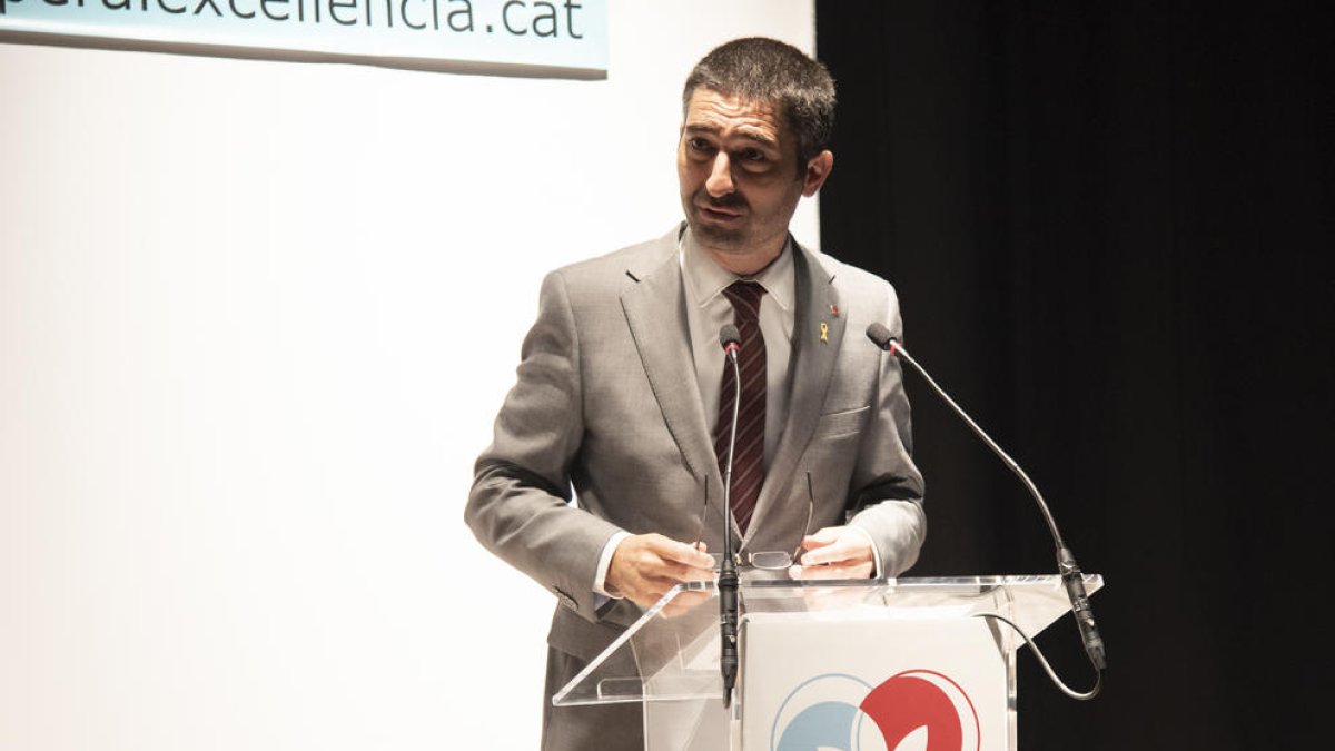 El conseller Puigneró, ayer durante las jornadas de Esterri d’Àneu.