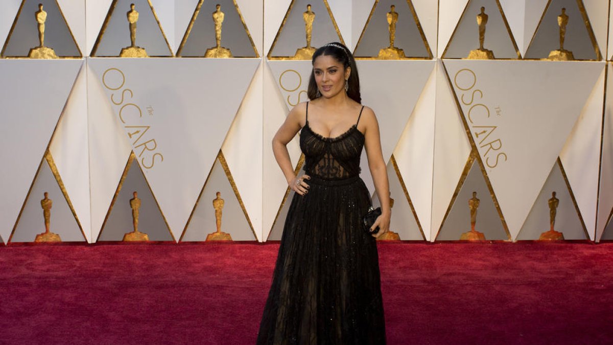 Imagen de archivo de la actriz Salma Hayek, defensora de la lucha contra el acoso en Hollywood.
