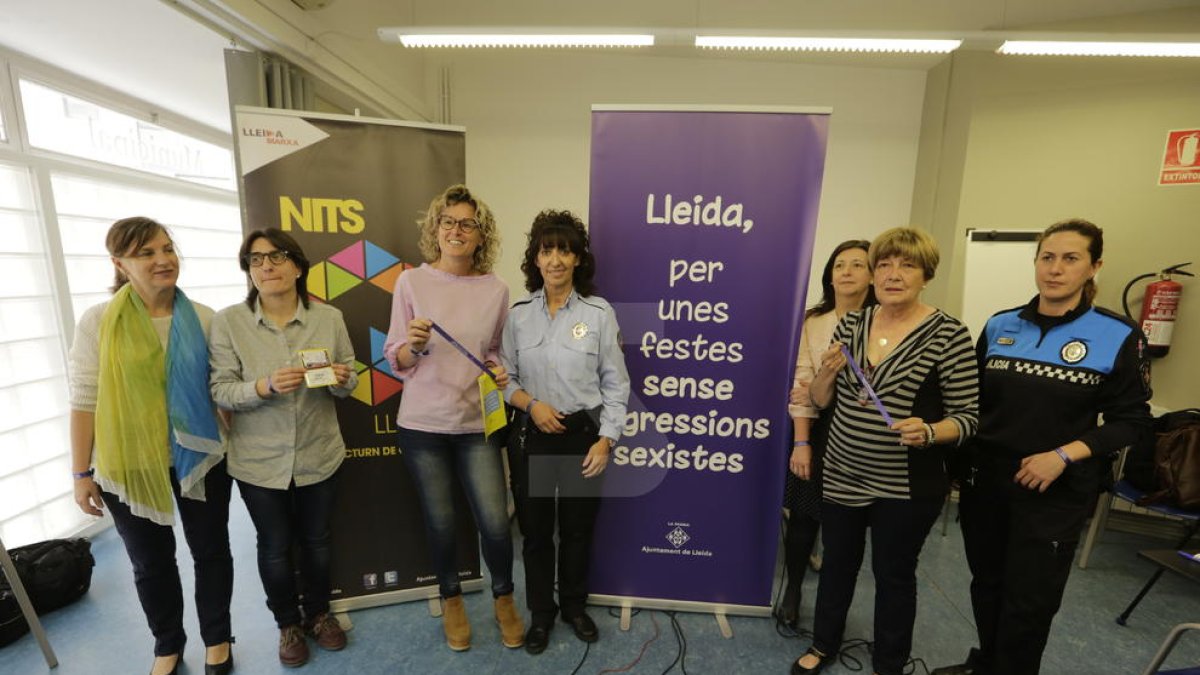 L'ajuntament de Lleida presenta una campanya per prevenir agressions sexistes durant les festes