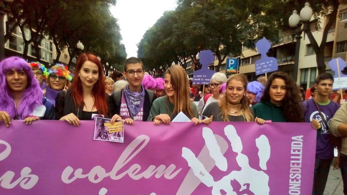 Imatge d’arxiu d’una concentració contra el masclisme.