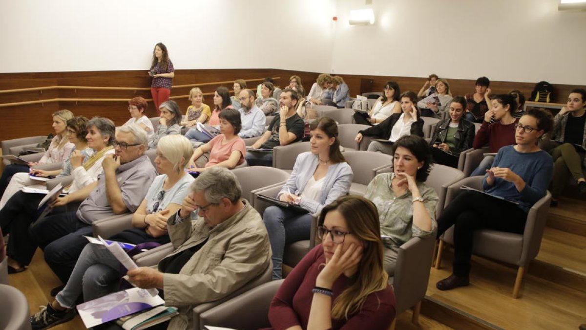 Un moment de la presentació de l’estudi, ahir, al Campus de Cappont.