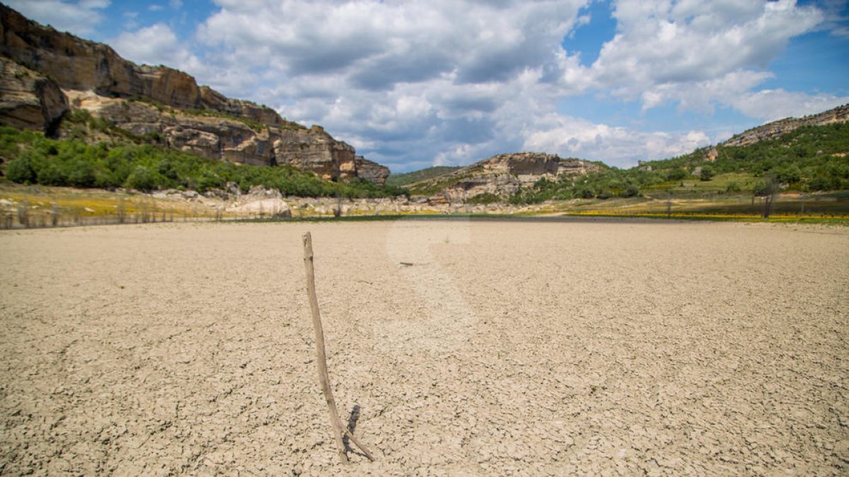 Efectes de la sequera al Congost de Mont-rebei i al pantà de Canelles