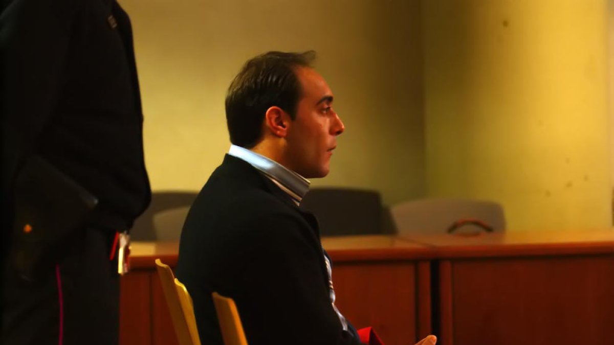 Jordi Lanuza Rubinat, durant el judici per segrestar l’exdona el 2005.