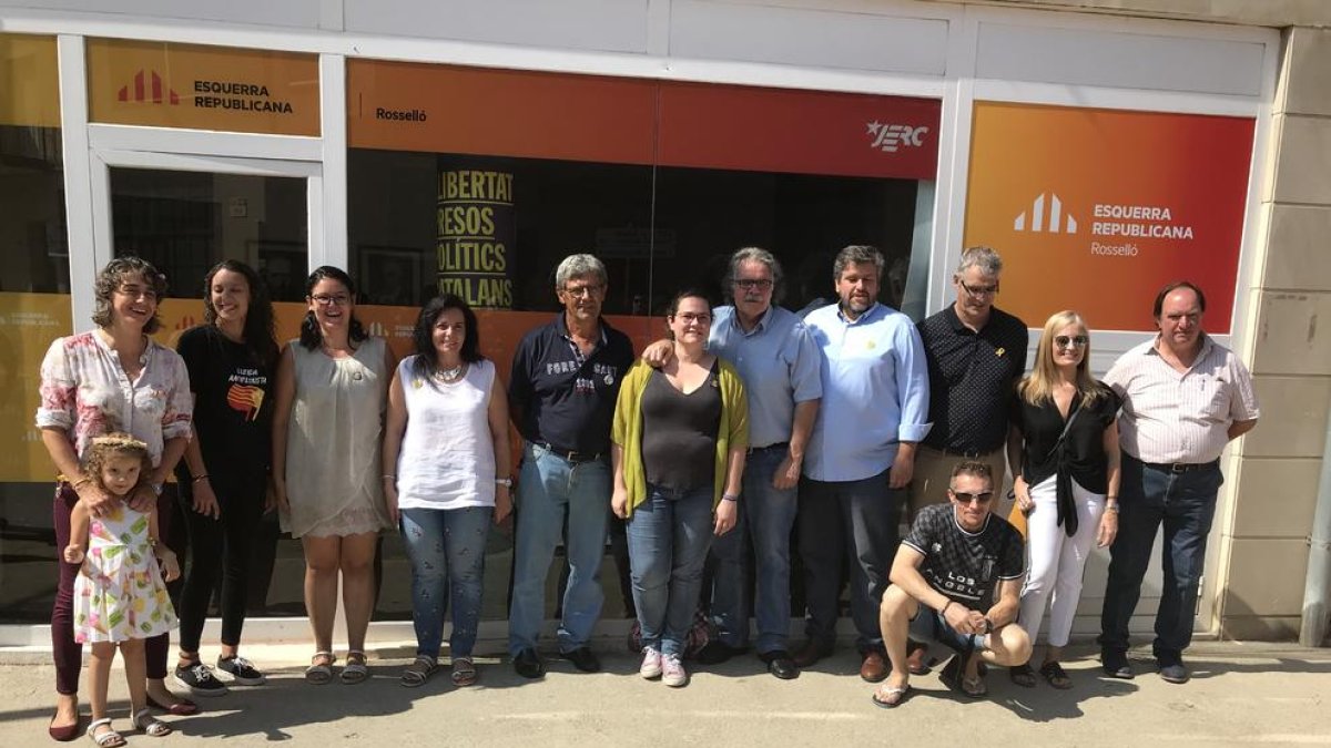 Tardà va inaugurar un local del partit a Rosselló (esquerra) i els CDR del Baix Segrià van organitzar un acte a Alcarràs (dreta).