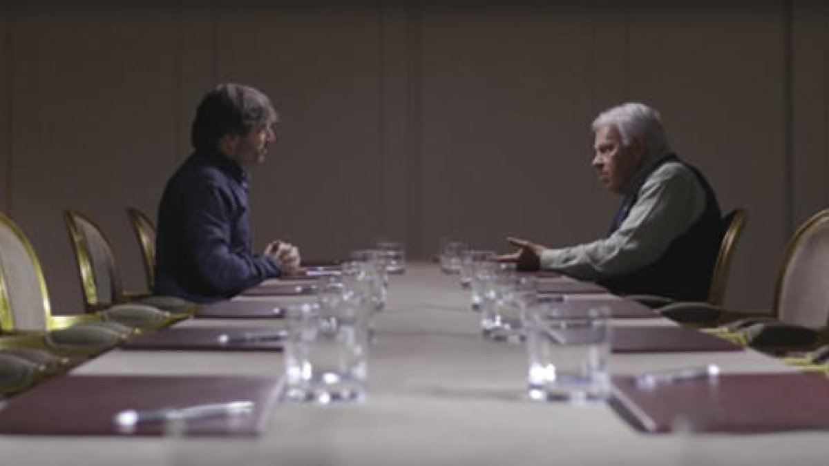 Un momento de la entrevista de Jordi Évole a Felipe González.