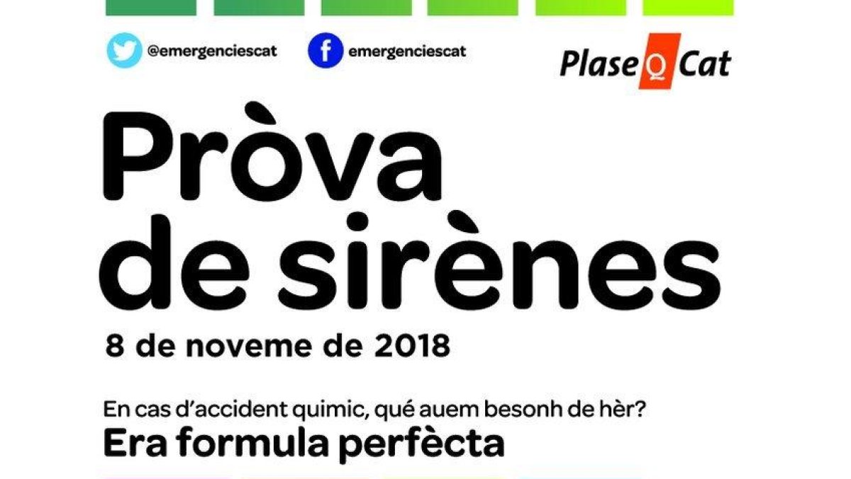 La sirena de risc químic de Les s'activarà a les 12.40 en mode de prova