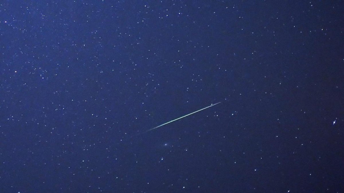 Imatge d’arxiu d’una estrella fugaç.