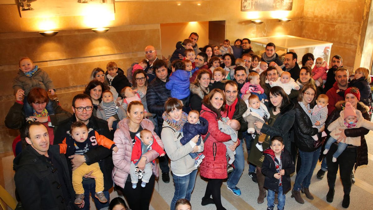 Linyola va registrar l’any passat 35 naixements, el doble que el 2016