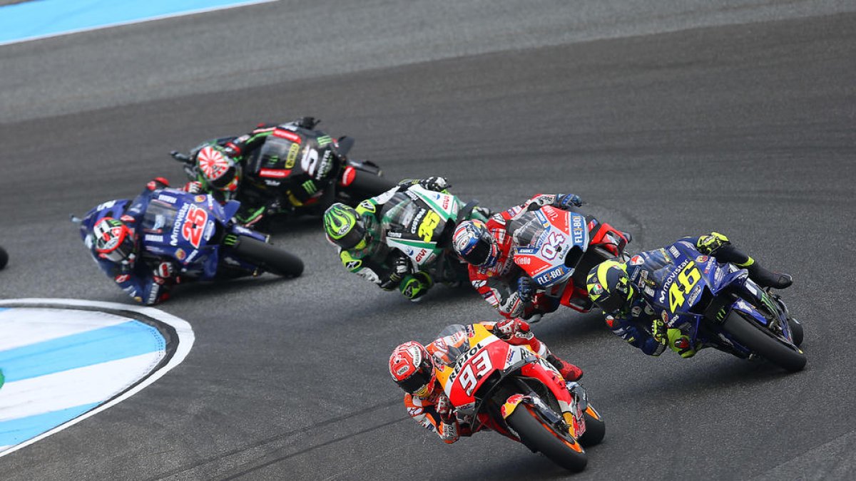 Marc Màrquez va sumar al Gran Premi de Tailàndia el setè triomf de la temporada.