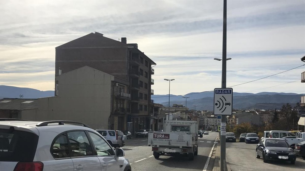 Un dels accessos a la població de Tremp.
