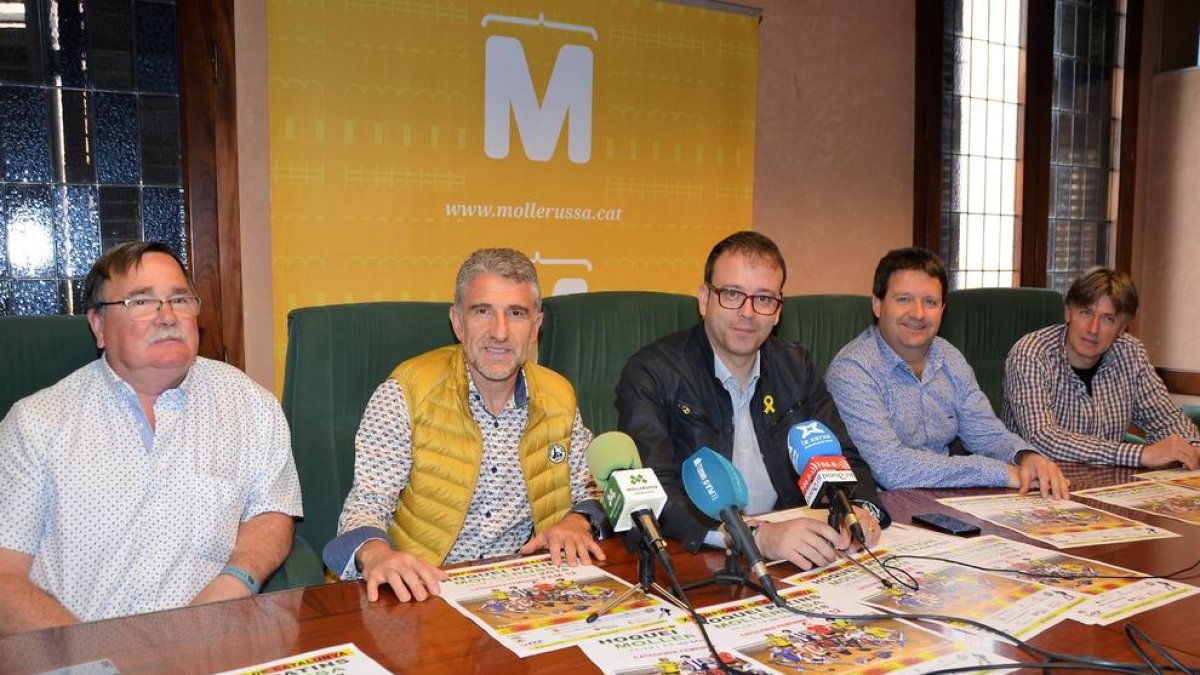 Un moment de la presentació de l’esdeveniment, ahir a Mollerussa.
