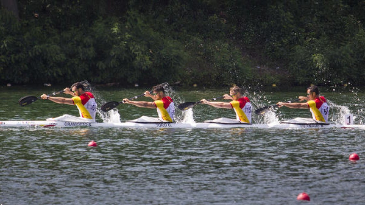 El K4 500 de Craviotto, Toro, Cooper y Germade.