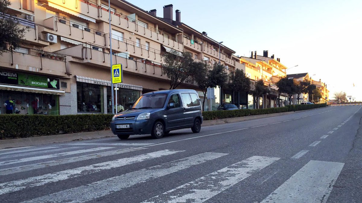 Un dels passos de vianants perillosos on s’actuarà.