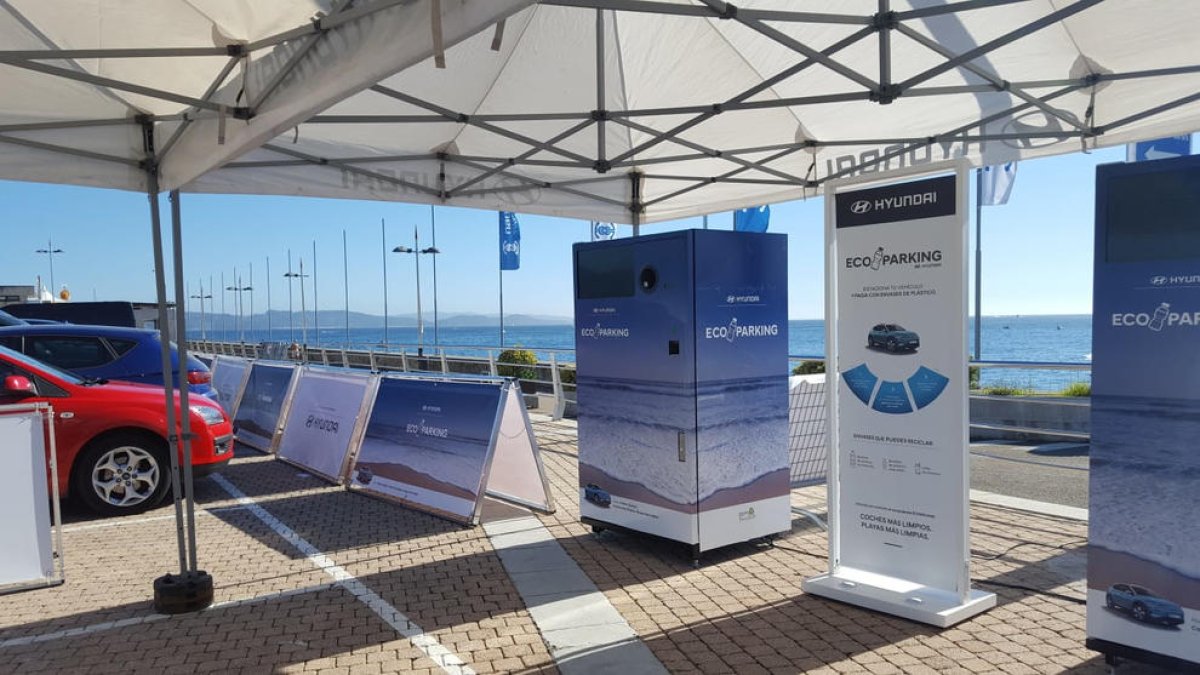 Hyundai crea el primer aparcament que es paga reciclant