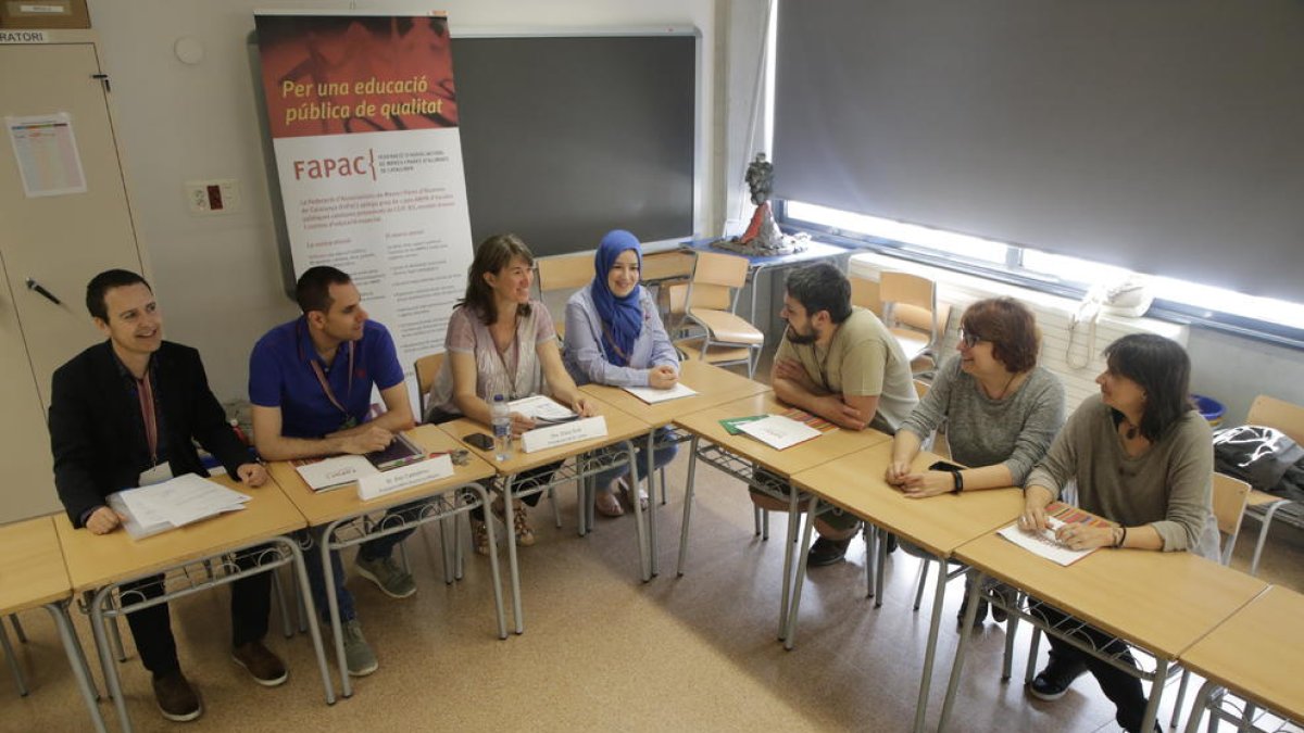 La asamblea territorial de Ampas de Lleida se celebró ayer en el colegio de La Mitjana.