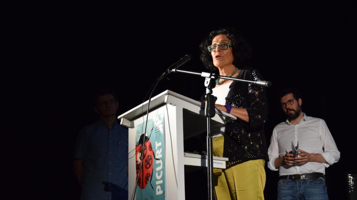 Montse Guiu i l’alcalde de la Seu van inaugurar Picurt 2017.