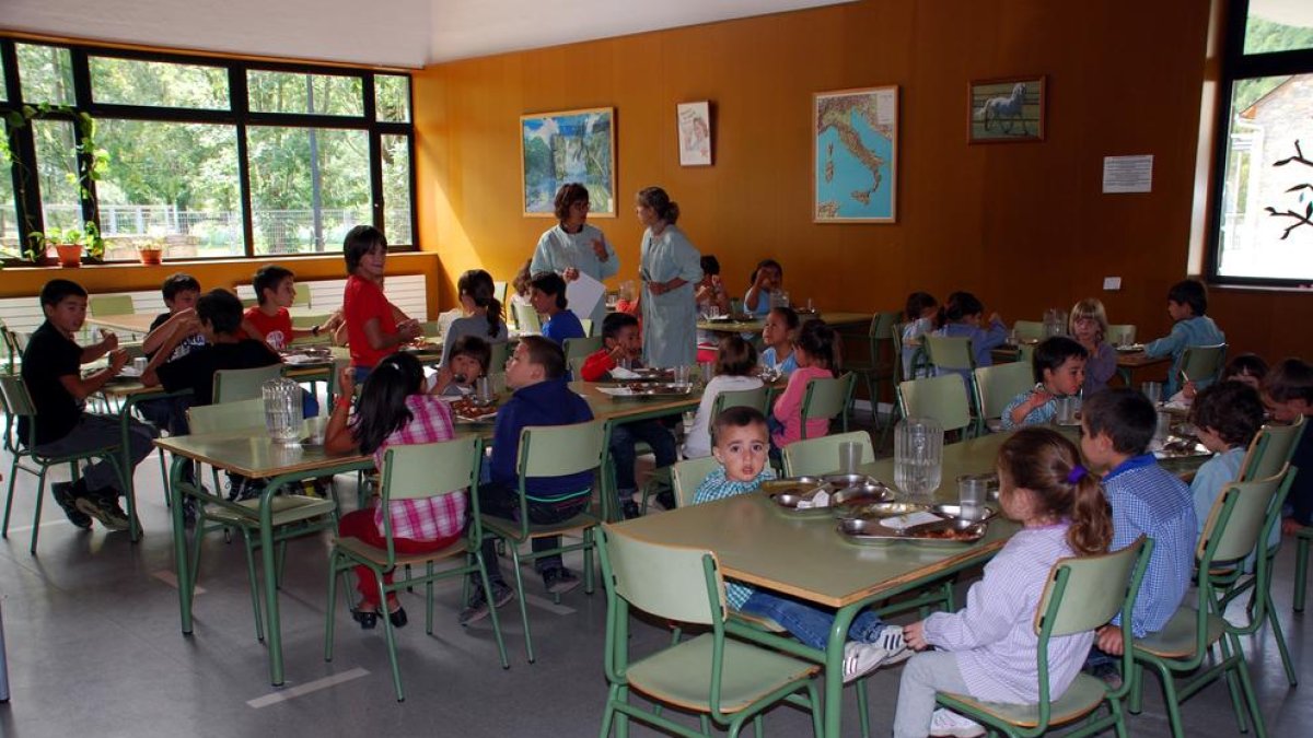 Menjador del col·legi d’Infantil i Primària de Barruera.