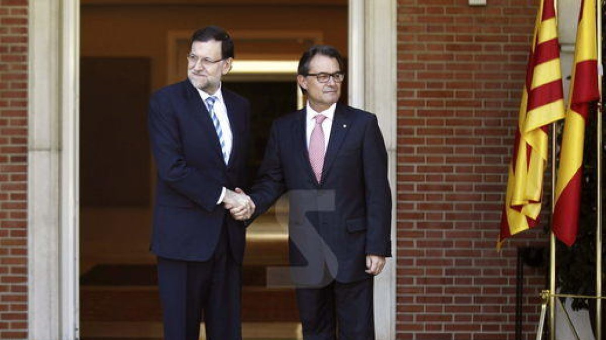 Trobada entre Rajoy i Artur Mas