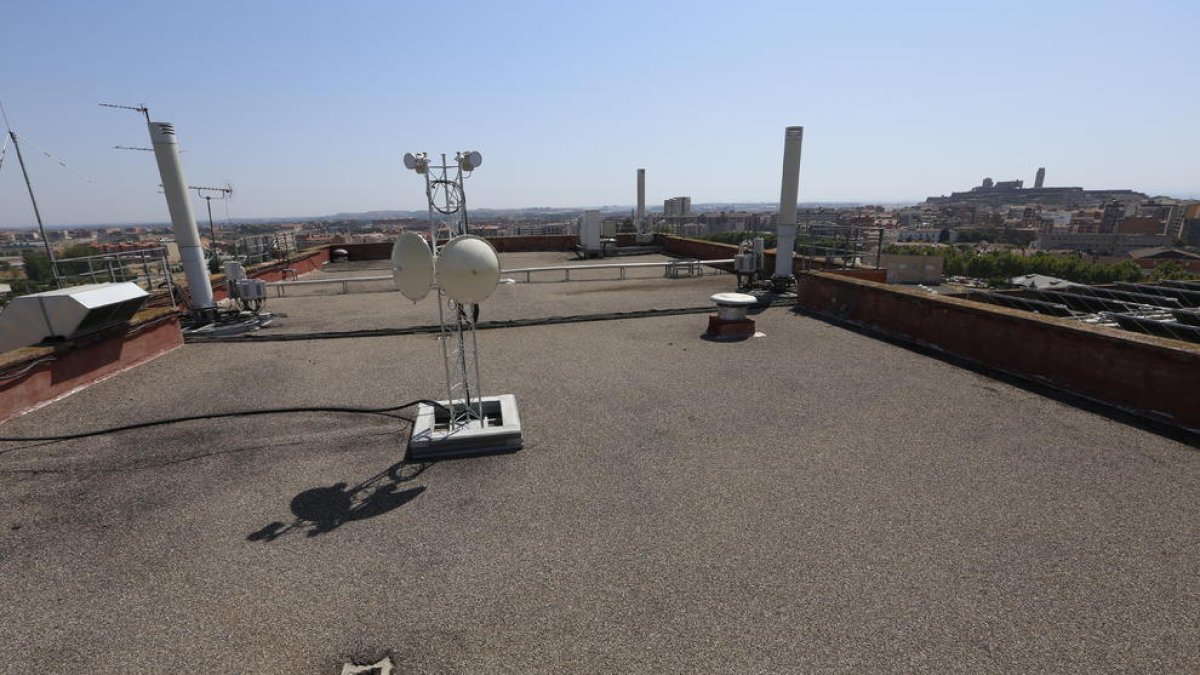 El tejado del hospital de Vilanova, donde está previsto habilitar un helipuerto.